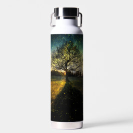 Magische vuurvliegjes droomachtig landschap waterfles