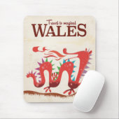 Magische Wales Draak reisposter Muismat (Met muis)