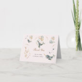 magische walvisballonnen sterren baby shower bedankkaart (Voorkant)