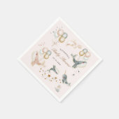 magische walvisballonnen sterren baby shower servet (Hoek)