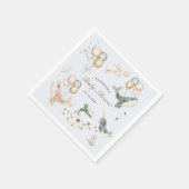 magische walvisballonnen sterren baby shower servet (Hoek)