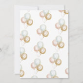 Magische walvismeisjes 1e verjaardag kaart (Achterkant)