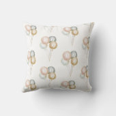 Magische walvissen Baby Geboortestatistieken Kussen (Achterkant)