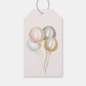 Magische Walvissen Ballonnen Baby Shower Cadeaulabel (Achterkant)