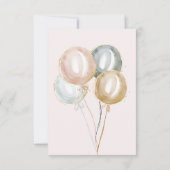 magische walvissen ballonnen sterren baby shower d bedankkaart (Achterkant)