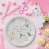 Magische walvissen ballonnen sterren Baby shower Papieren Bordje (Feest)