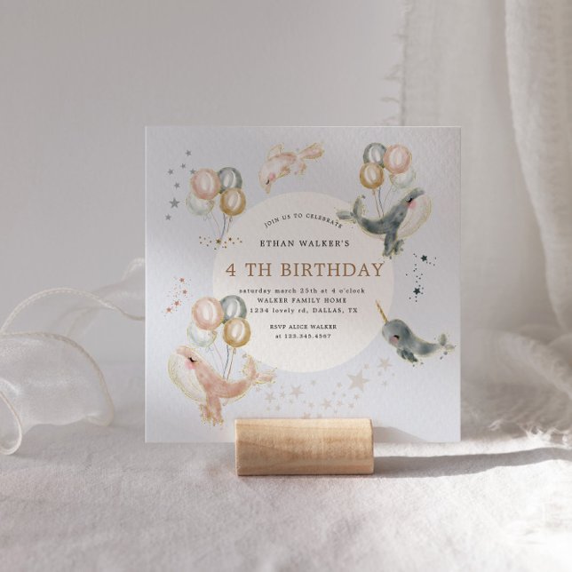 Magische walvissen en luchtballonnen uitnodiging v (Creator heeft geüpload)