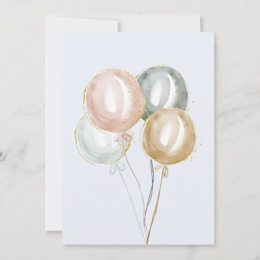 Magische walvissen en sterren Virtual Baby shower Kaart (Achterkant)