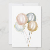 Magische walvissen en sterren Virtual Baby shower Kaart (Achterkant)