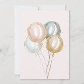 Magische walvissen en sterren Virtual Baby shower Kaart (Achterkant)