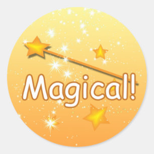 Magische Wand Magical Stars Teacher Award Ronde Sticker