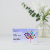 Magische Wand van de Blauwe Achtergrond van de Kle Visitekaartje (Staand voorkant)