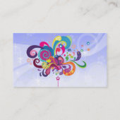 Magische Wand van de Blauwe Achtergrond van de Kle Visitekaartje (Achterkant)