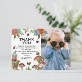 Magische Watercolor Lieveheersbeestje Meisje Verja Bedankkaart (Staand voorkant)