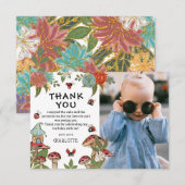 Magische Watercolor Lieveheersbeestje Meisje Verja Bedankkaart (Voorkant / Achterkant)