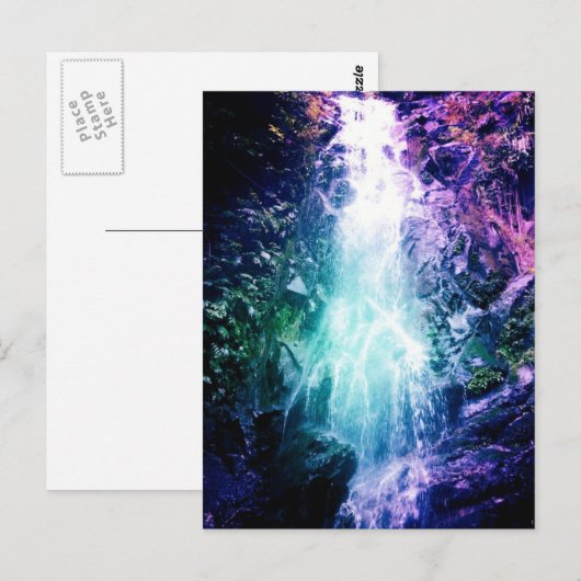 Magische waterval Briefkaart (Voorkant / Achterkant)