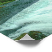 Magische waterval en berg Poster (Hoek)