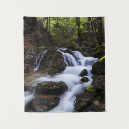 Magische waterval in de hel wandkleed