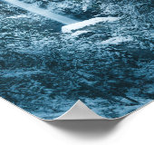 Magische waterval Peričnik in Mojstrana, Slovenië Poster (Hoek)