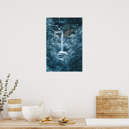 Magische waterval Peričnik in Mojstrana, Slovenië Poster
