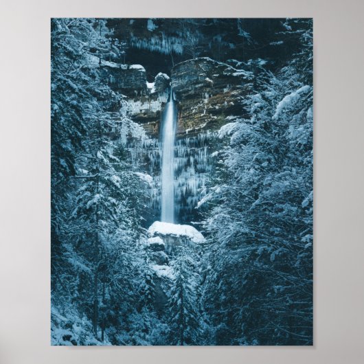 Magische waterval Peričnik in Mojstrana, Slovenië Poster (Voorkant)