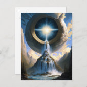 Magische waterval Surreal Fantasy Art Briefkaart (Voorkant / Achterkant)
