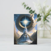 Magische waterval Surreal Fantasy Art Briefkaart (Staand voorkant)