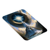 Magische waterval Surreal Fantasy Art Magneet (Rechterzijde)