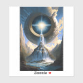 Magische waterval Surreal Fantasy Art Sticker (Vel)