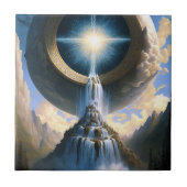 Magische waterval Surreal Fantasy Art Tegeltje (Voorkant)