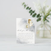 Magische Waterverf — airy Books voor Baby shower Informatiekaartje (Staand voorkant)