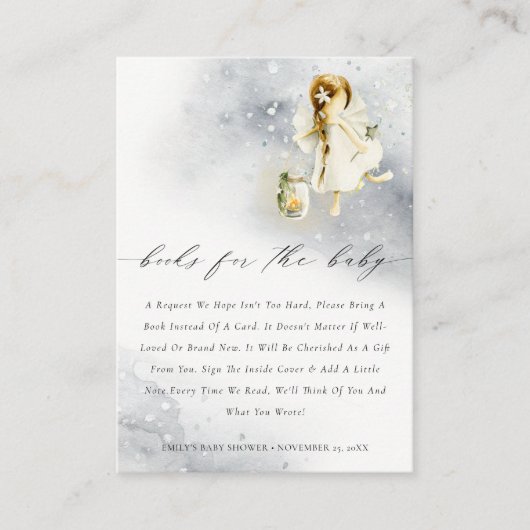 Magische Waterverf — airy Books voor Baby shower Informatiekaartje (Voorkant)