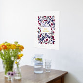 Magische Waterverf Burgundy Garden Moederdag Folie Afdrukken (Laag (Keuken))