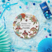 Magische Waterverf Cute Ladybug Girl Birthday Papieren Bordje (Feest)