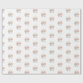 Magische Waterverf Eenhoorn Gezicht Verjaardag Cadeaupapier (Vlak)