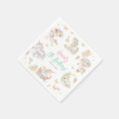 Magische Waterverf eenhoorns elke leeftijd Verjaar Servet (Hoek)