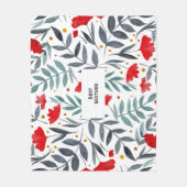 Magische Waterverf Garden Moederdag Fleece Deken (Voorkant)