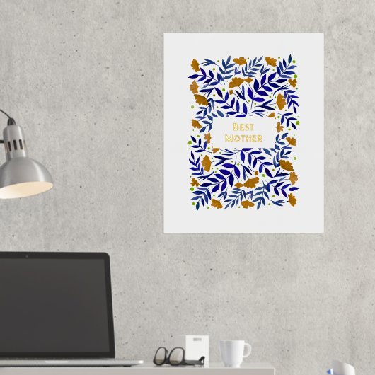 Magische Waterverf Gele tuin Moederdag Folie Afdrukken (Insitu (Desk 2))