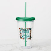 Magische Waterverf "Ik zweer plechtig" Acryl Drinkbeker (Voorkant)