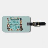 Magische Waterverf "Ik zweer plechtig" Bagagelabel (Voorkant horizontaal)