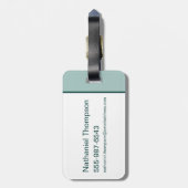 Magische Waterverf "Ik zweer plechtig" Bagagelabel (Achterkant verticaal)