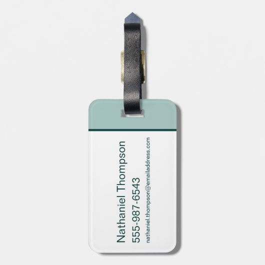 Magische Waterverf "Ik zweer plechtig" Bagagelabel (Achterkant verticaal)