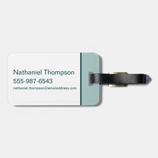 Magische Waterverf "Ik zweer plechtig" Bagagelabel (Achterkant horizontaal)