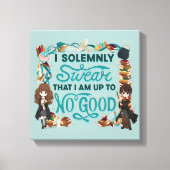 Magische Waterverf "Ik zweer plechtig" Canvas Afdruk (Voorkant)