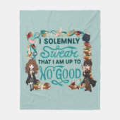 Magische Waterverf "Ik zweer plechtig" Fleece Deken (Voorkant)