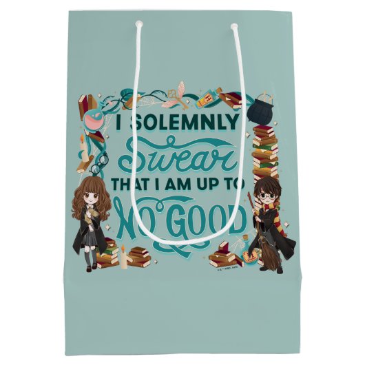 Magische Waterverf "Ik zweer plechtig" Medium Cadeauzakje (Achterkant)