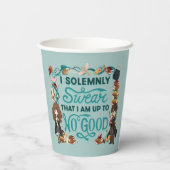 Magische Waterverf "Ik zweer plechtig" Papieren Bekers (Achterkant)