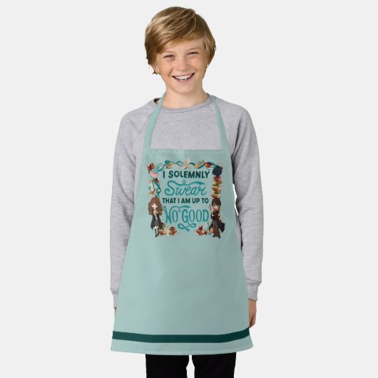 Magische Waterverf "Ik zweer plechtig" Schort (Gedragen)