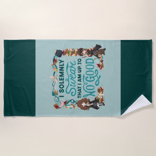 Magische Waterverf "Ik zweer plechtig" Strandlaken (Voorkant)