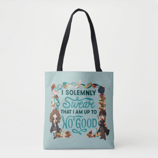 Magische Waterverf "Ik zweer plechtig" Tote Bag (Voorkant)